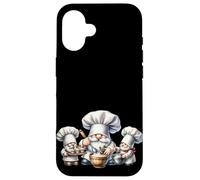 Sweet Dessert Garden Gnomes For Baking Mom and Pastry Chef Carcasa para iPhone 16