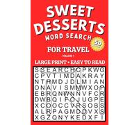 Sweet Desserts Word Search: Large Print Easy Puzzles for Travel