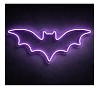 Sweet Dream Code Cartel Neón LED Murciélago Grande 50x20 cm