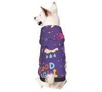 Sweet Dreams - Abrigo de invierno con capucha para perros pequeños, ropa para perros pequeños, sudaderas con capucha para mascotas, ropa para gatos