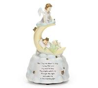 Sweet Dreams ángel bebé Oración Musical Música Figura Estatua reproduce Nana de la niña por Roman Inc