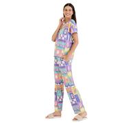 Sweet Dreams Conjunto de pijama estampado para mujer, Azul, 42