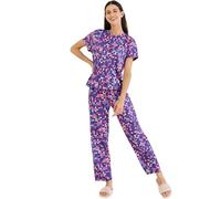 Sweet Dreams Conjunto de pijama estampado para mujer, Azul, 42
