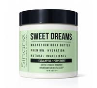 Sweet Dreams - Mantequilla corporal emulsionada con magnesio, 1 unidad, manteca de mango, aceite de magnesio premium, ingredientes naturales, loción de magnesio, eucalipto y menta
