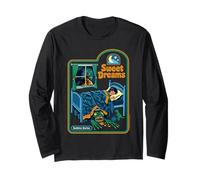 Sweet Dreams Monster Sarcastic Retro Funny Adult Humor Manga Larga