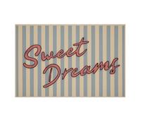 Sweet Dreams Motivational Canvas Wall Art Print Retro Quote Inspirational Art Poster Trendy Office Affirmation Wall Decor Minimalist Picture Painting Apartment Dorm(Framed,08x12inch(20x30cm))