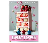 Sweet Escape - Mini-Abenteuer auf dem Küchentisch (Tischkalender 2026 DIN A5 hoch), CALVENDO Monatskalender: Ein großes Stück Kuchen, Milchschaum auf ... wird Alltägliches zum Abenteuer in XXL.