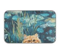 Sweet Exotic Shorthair Cats A River Summer Cat - Alfombrilla de refrigeración para gatos al aire libre, autoenfriamiento, 38 x 23 pulgadas, para animales al aire libre, manta impermeable para perros