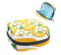 Sweet Fresh Mango Tropical Fruit Period Pouch portátil, Tampón Bolsa de almacenamiento para servilletas sanitarias, Varios colores, 4.7x6.6x6.6 in/12x17x17 cm