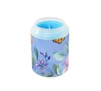 Sweet Fruit Blue Butterfly - Limpiador de pies de mascotas reutilizable con cepillo de silicona suave, esencial para todos los dueños de mascotas, perros pequeños, medianos y grandes