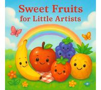 Sweet Fruits for Little Artist: Kids Coloring Book Age 3-6