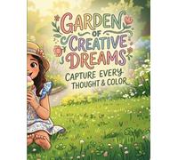 Sweet Garden Dreams Sketchbook: Capture Every Thought and Color, Cute Anime Girl and Flowers Cover Blank Art Diary, Perfect for Drawing, Sketching, and Journaling