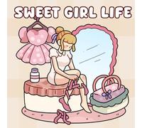 Sweet Girl Life: Bold and Easy Cozy Life Coloring Book for Adults - Cute and Relaxing Daily Aesthetic Moments for Beginners and Stress Relief