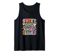 Sweet Girl with A Little bit of Anger Issues - Camiseta sin Mangas