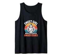 Sweet Girl With A Little Bit Of Anger Issues Camiseta sin Mangas
