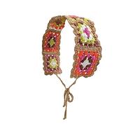 Sweet Girls - Diadema colorida de ganchillo a prueba de sol, turbante para atar en la espalda, para acampada, para adolescentes