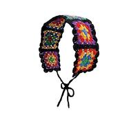 Sweet Girls - Diadema colorida de ganchillo a prueba de sol, turbante para atar en la espalda, para acampada, para adolescentes