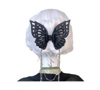 Sweet Girls Ponytail Hair Claw Lovely Female Cute Hollow out Butterfly Shape Hair Claw Casual Banquet Hair Clip for Girl Black