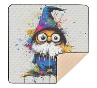 Sweet Gnome, tapete de juego plegable de espuma suave para el suelo, impermeable, plegable, para actividades y entretenimiento, para bebés y bebés, 50 x 50 pulgadas, alfombrillas para bebés jugar