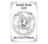 Sweet Goth Cat: Ein Cozy Malbuch mit Sweet-Goth-Motiven, klaren Linien und Platz für eigene Ideen