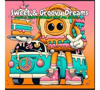 Sweet & Groovy Dreams: Funky & Trippy Coloring Book for Adults.Psychedelic Desserts Coloring Book: Trippy Pastries, Cakes, Mushrooms, Aliens, Magic Worlds & Illusions for Relaxation