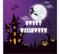 Sweet Halloween: 50 pagine da colorare a tema Halloween per rilassarsi tra zucche, pipistrelli e streghe.
