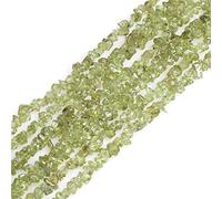 Sweet & Happy Girl 's Store gr ¨ ¹ N y peridoto chips de piedras preciosas perlas Strang 34 pulgadas bisutería perlas, 6-7mm gr¨¹ne Peridot