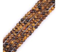 Sweet & Happy Girl'S Store. Cadena de cuentas para bisutería, piedras ojo de tigre, de 15 in, 3mm Tiger Eye
