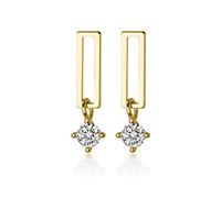 Sweet Hollow Strip Shiny Zircon Stud Earrings for Women Jewelry Gift