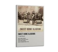 Sweet Home Alabama by Lynyrd Skynyrd - Póster de pared con diseño estético para sala de estar, dormitorio, 60 x 90 cm, estilo marco