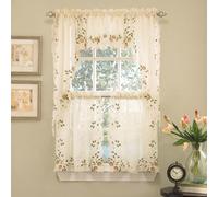 Sweet Home Collection 5 PC Cortina de cocina Cortina Swag eleccin de 24 """" Par de 36 """" Set de nivel de nivel Rosemary 36 """" Tier Venance Set