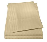 Sweet Home Collection 6 Piece Bed Sheets 1500 Thread Count Deep Pocket Fine Juego de Fundas de Almohada Extra de Microfibra con Bolsillos Profundos, Dobby Sage, Matrimonio Doble, 6