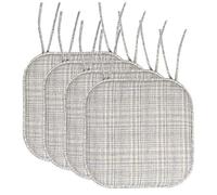 Sweet Home Collection - Funda para Asiento Antideslizante con Respaldo de Goma, Cuadrada, 40,6 x 40,6 cm