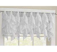 Sweet Home Collection Tratamiento de Ventana a elección de Cenefa, 61 cm o 91 cm Teir, y Kit, Plateado, 9 Pulgadas de Ancho x 9 Pulgadas de Largo (Paquete de 1)