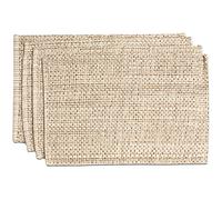 Sweet Home Collection Trends - Manteles Individuales de Dos Tonos 100% algodón Tejido (Paquete de 4), 13 x 19 Pulgadas, cáscara de Huevo