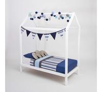 Sweet Home From Wood Cama-casita Montessori de Madera Maciza, Estructura de Cama para niños. (Blanco, 200x120cm)