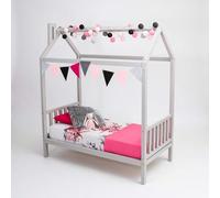 Sweet Home From Wood Estructura de Cama de Madera, Cama-casita, Cama Infantil, Cama de Madera Maciza, Estructura de Cama escandinava (Gris, 200x90cm)