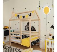 Sweet Home From Wood Estructura de Cama de Madera, Estructura de Cama Montessori, Cama de Madera, Estructura de Cama para Adolescentes (Madera de Abedul, 200x140cm)