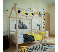 Sweet Home From Wood Estructura de Cama de Madera para Adolescentes, Cama de Madera Maciza, Estructura de Cama (Madera de Pino, 140x70cm)