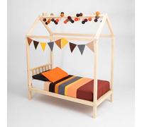 Sweet Home From Wood Struttura letto per Ragazzi, Letto a Castello in Legno massello di Pino, Letto a Castello su gambe (Madera de Abedul, 200x90cm)