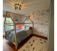 Sweet Home From Wood Struttura letto per Ragazzi, Letto a Castello in Legno massello di Pino, Letto a Castello su gambe (Madera de Pino, 200x140cm)