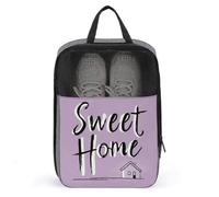 Sweet Home on - Bolsa de zapatos morada para viajes, uso diario, bolsa de almacenamiento antipolvo para zapatos de golf