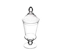 SWEET HOME Potiche candy box glass candy titular cod.SB02560LU cm 33h diam.12 by Varotto & Co.