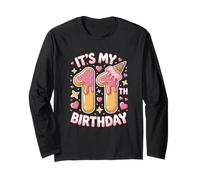 Sweet Ice Cream 11th Birthday Party Celebration for Girls Manga Larga