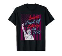Sweet Land of Liberty EST 1776 - Patriótico 4 de Julio Camiseta