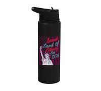 Sweet Land Of Liberty Est 1776 - Patriótico 4 de julio Stainless Steel Insulated Water Bottle
