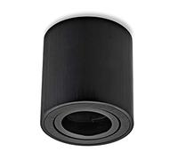 Sweet LED marco de superficie de aluminio - foco de superficie IP20 orientable con casquillo GU10, 230V - foco de superficie redondo - 80x84mm, negro
