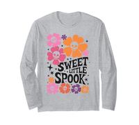 Sweet Little Spook Halloween Boho Vibes Manga Larga