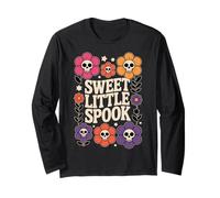 Sweet Little Spook Halloween Boho Vibes Manga Larga