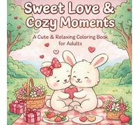 Sweet Love & Cozy Moments: A Cute & Relaxing Coloring Book for Adults